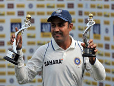 Virender Sehwag, the award-winning batsman