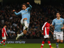 Carlos Tevez will face off against his former team-mates in the Carling Cup semi-final