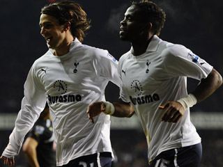 Louis Saha scored twice on his first start for Tottenham last week