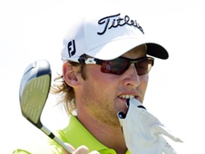 Michel Sim in action at the US Open