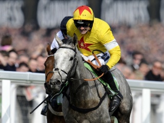 Ruby Walsh rides Al Ferof to victory in the Supreme Novices Hurdle