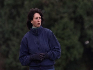 Venetia Williams, trainer of Timeform fancy Tenor Nivernais in the Fred Winter