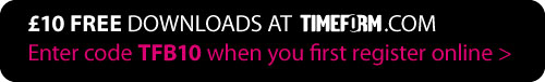 £10 Free Downloads at Timeform.com - Enter code TFB10 when you first register online