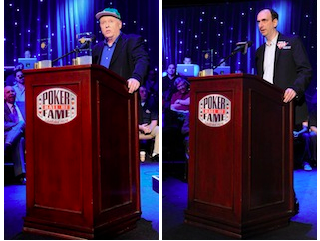 Dan Harrington and Erik Seidel at the 2010 Poker Hall of Fame enshrinement ceremony (Photos: Flipchip, LasVegasVegas.com)