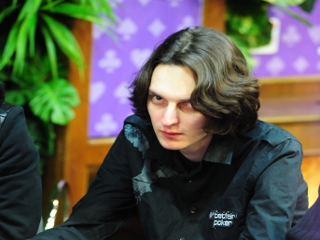 Max Katz of Pokeroff playing in the Betfair Poker LIVE Kiev Main Event
