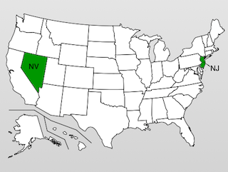 Leaders in brick-and-mortar gambling, Nevada and New Jersey are looking to be leaders in offering online games in the U.S. as well.