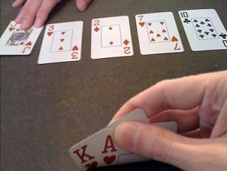 Running hearts fill a backdoor flush