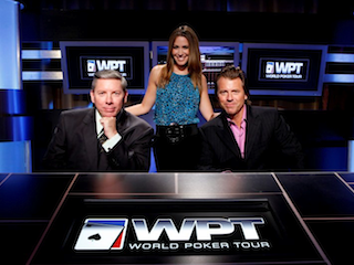 Mike Sexton, Kimberly Lansing, and Vince Van Patten of the World Poker Tour