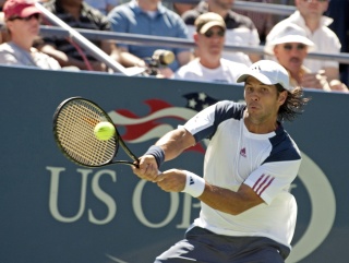 Fernando Verdasco in action at Flushing Meadows