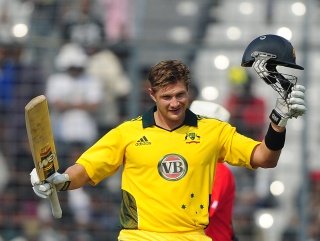 Shane Watson scored 185 - including 15 sixes - against Bangladesh