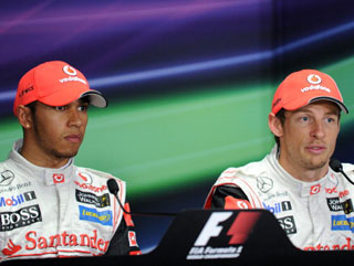 Main men. Button is a good bet to win, Hamilton a strong choice to set the fastest lap 