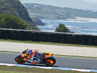 Stoner in action at Phillip Island