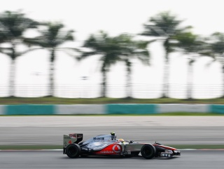 Lewis Hamilton in Kuala Lumpur