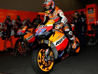 Casey Stoner emerges from his garage 