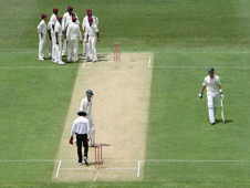 Watson walks after his Gabba duck