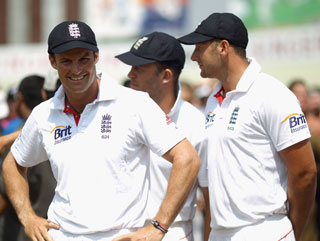 Andrew Strauss smiles after the second Test win but this has not been a good winter for England