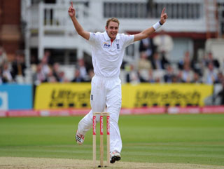 Stuart Broad made big contributions with both bat and ball at Lord's and will be playing at his home ground this week 