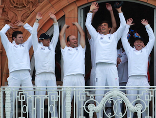 There was more cheering off the field of play on a rain-affected third day at Lord's.