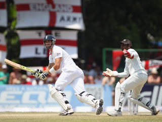 Pietersen crafts a shot as he takes England to the win 