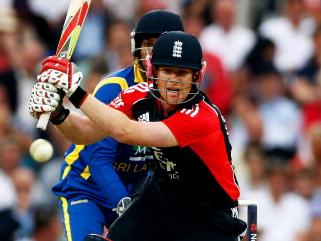 Eoin Morgan top scored in Leeds