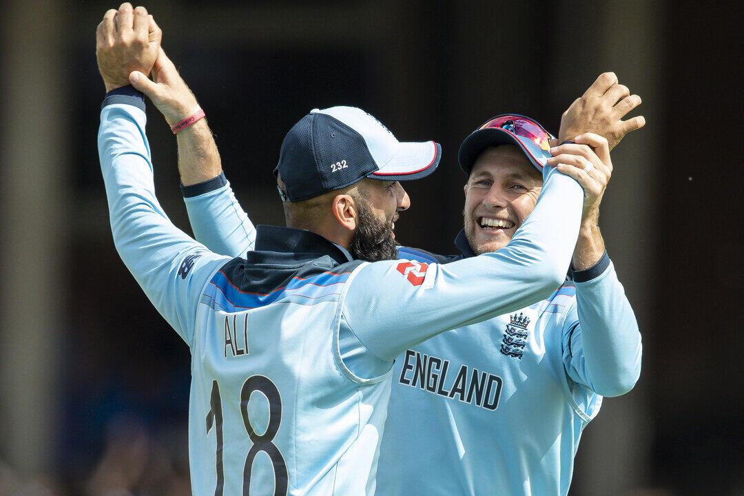 Moeen Ali celebrates a wicket