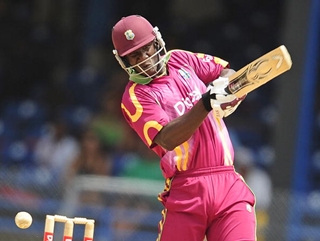 St Lucia's favourite son in action