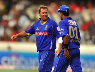 Shane Warne continues to take wickets but won't be able to halt Mumbai.