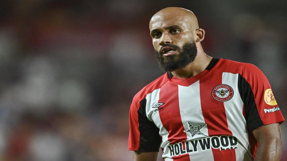Brentford striker Bryan Mbeumo