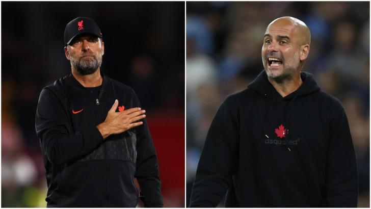 Jurgen Klopp and Pep Guardiola