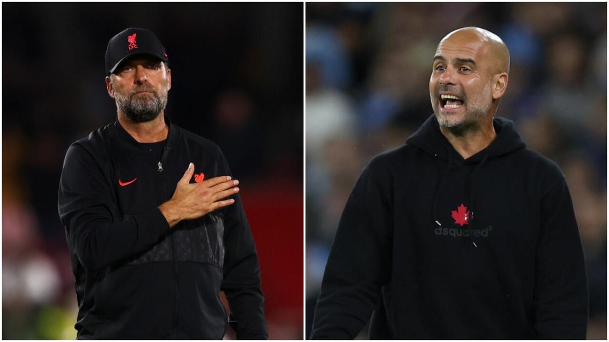 Jurgen Klopp and Pep Guardiola