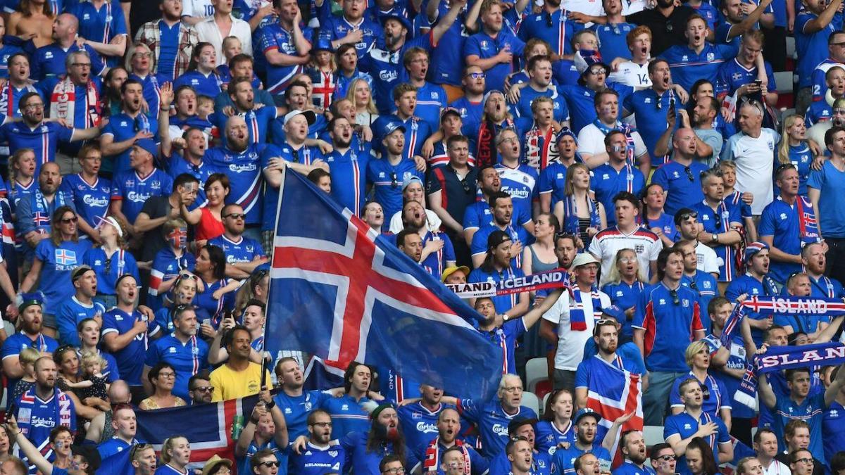 Iceland football fans