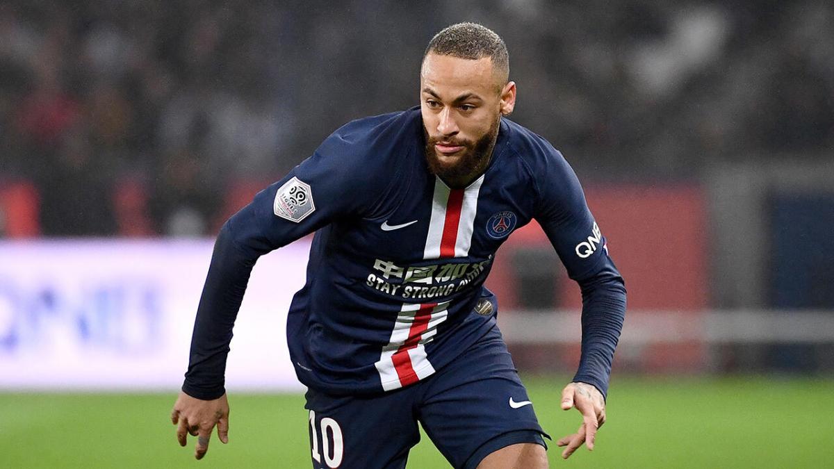 Neymar in action for PSG