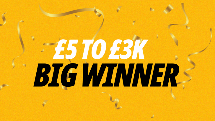 Big Winners on Betfair as football punter scoops £3K