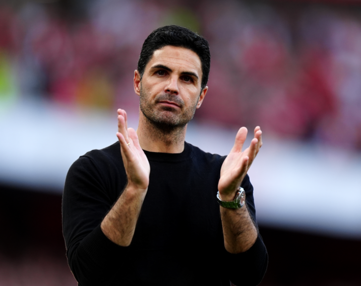 Mikel Arteta's Arsenal are 5.2 to beat Man City