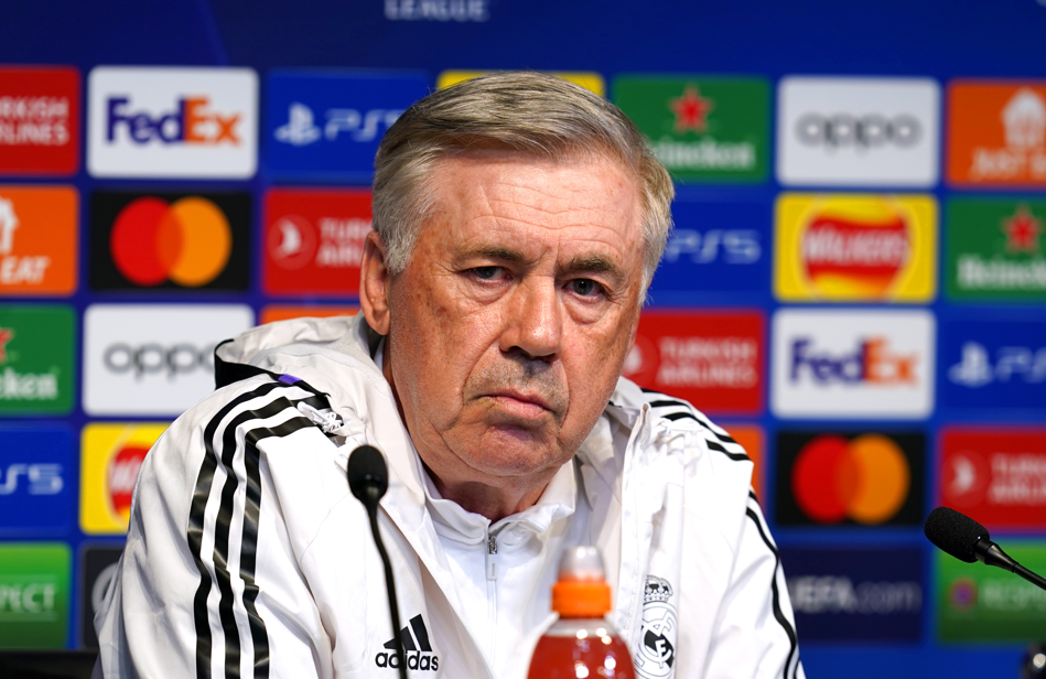 Real Madrid manager Carlo Ancelotti