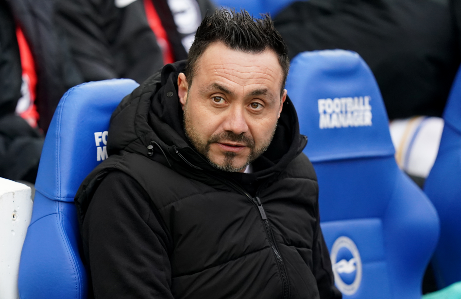 Brighton manager Roberto De Zerbi