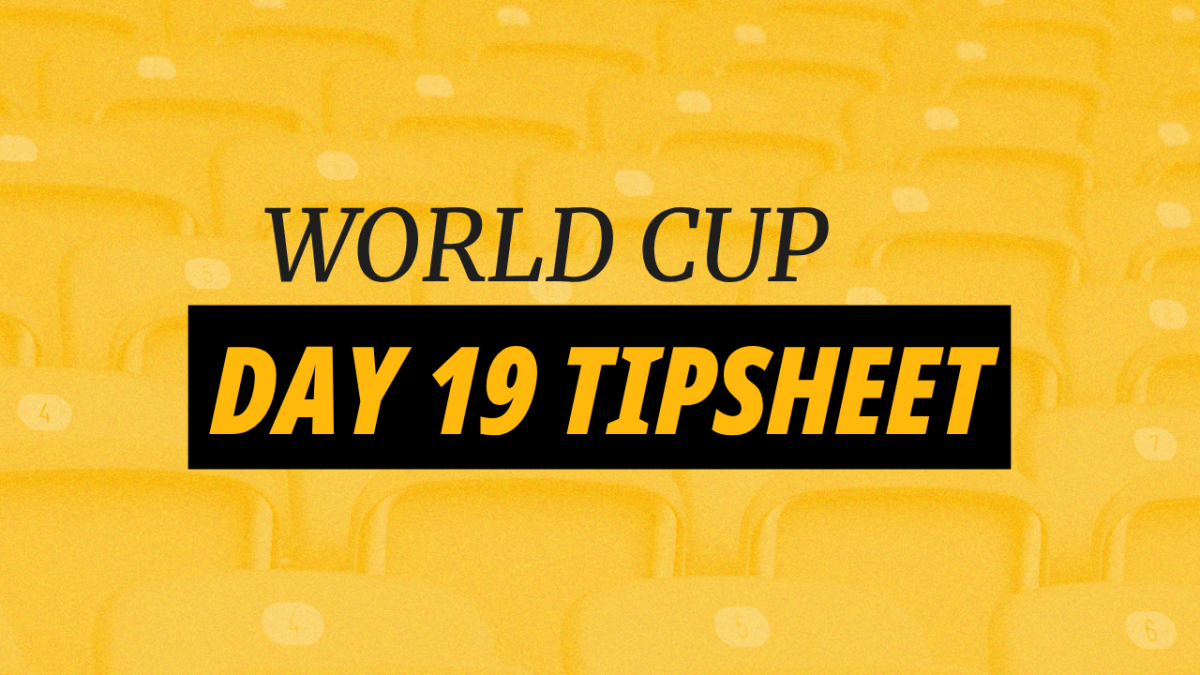 Image for Betfair's day 19 World Cup tips 