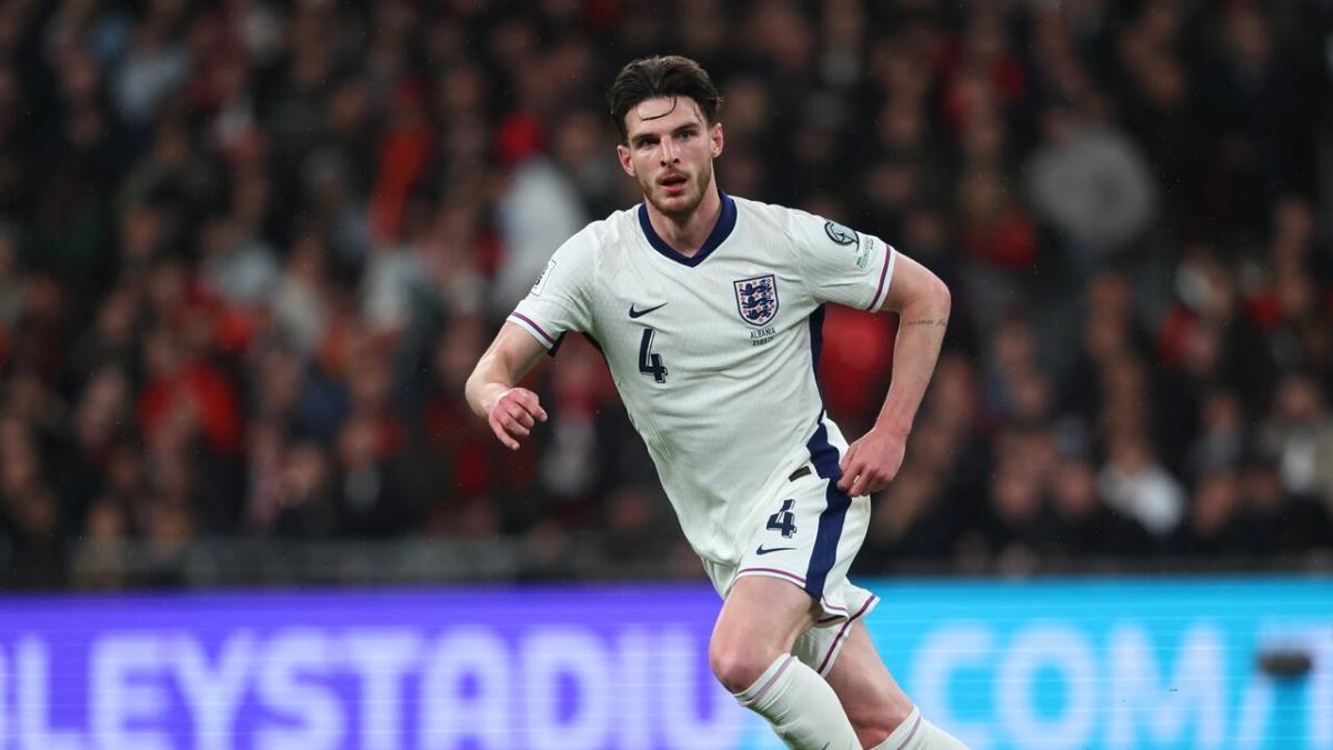 England midfielder Declan Rice