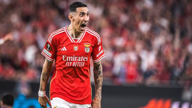 Benfica forward Angel Di Maria