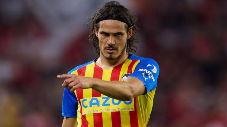 Edinson Cavani of Valencia