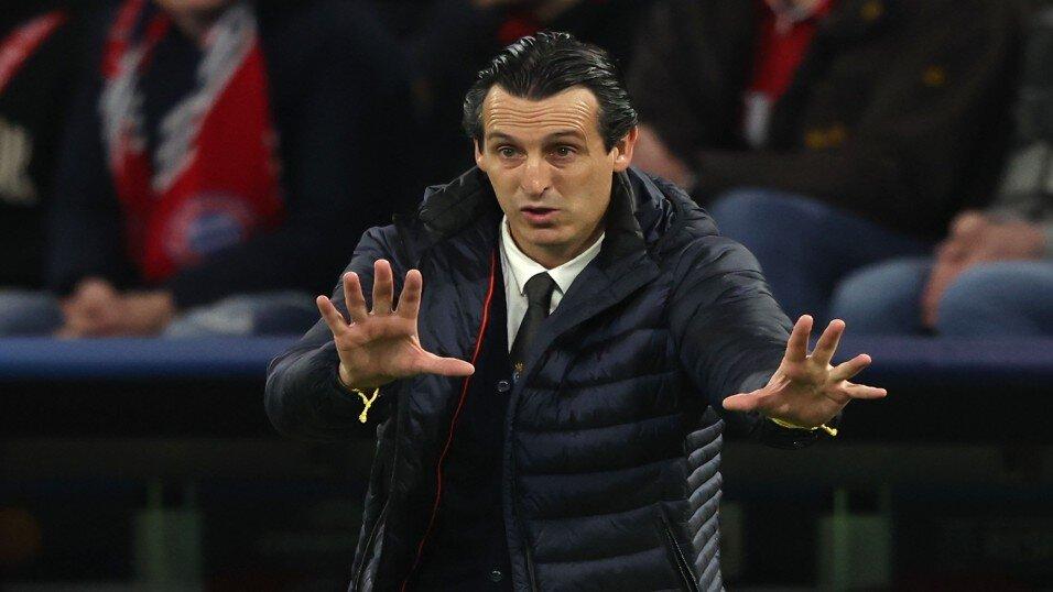 Aston Villa manager Unai Emery