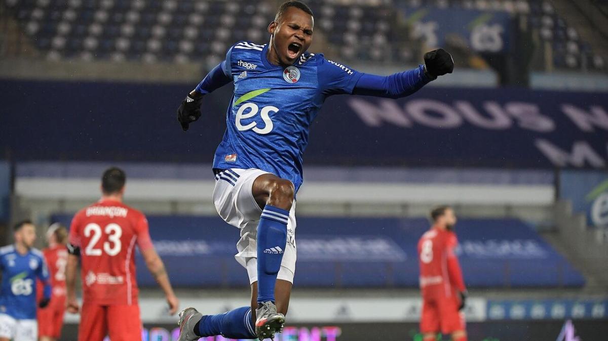 Strasbourg striker Habib Diallo