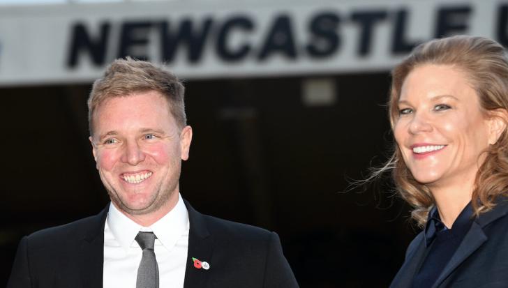 Eddie Howe and Amanda Staveley