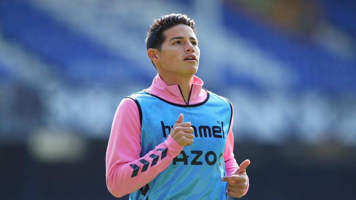 Everton midfielder - James Rodriguez 