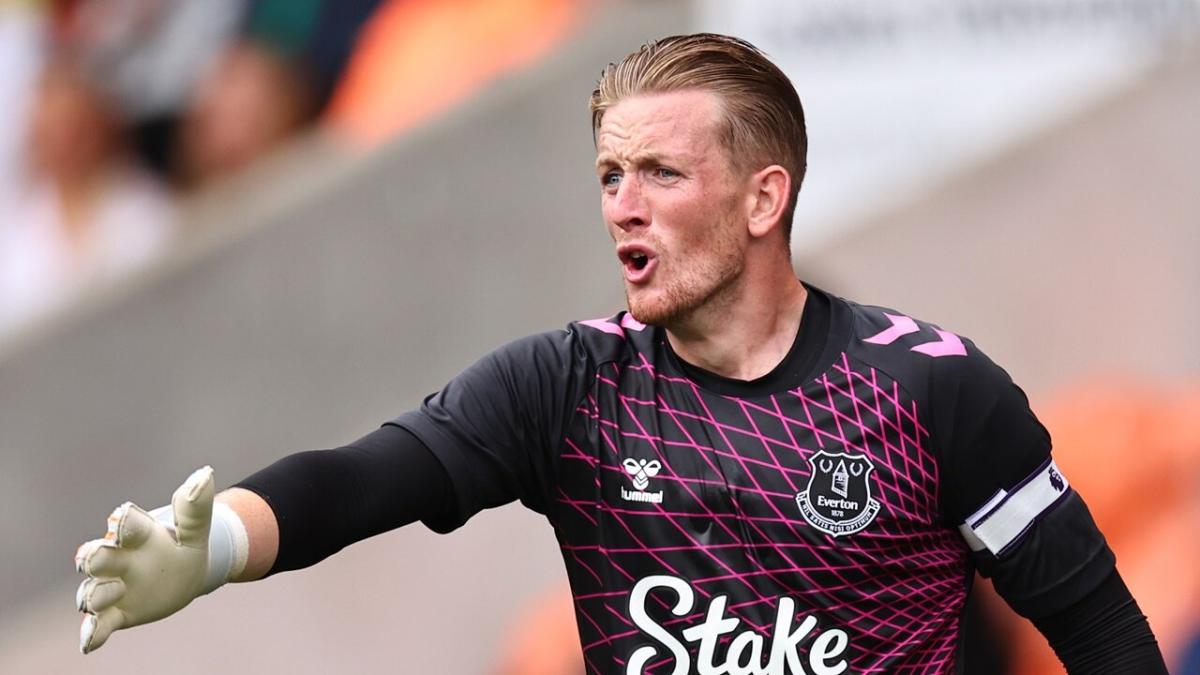 Everton goalkeeper Jordan Pickford