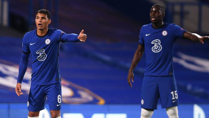 Kurt Zouma and Thiago Silva. 
