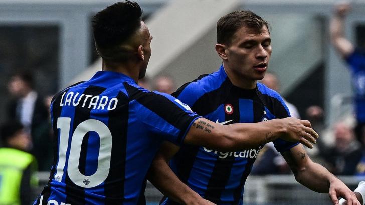 Lautaro Martinez and Nicolo Barella