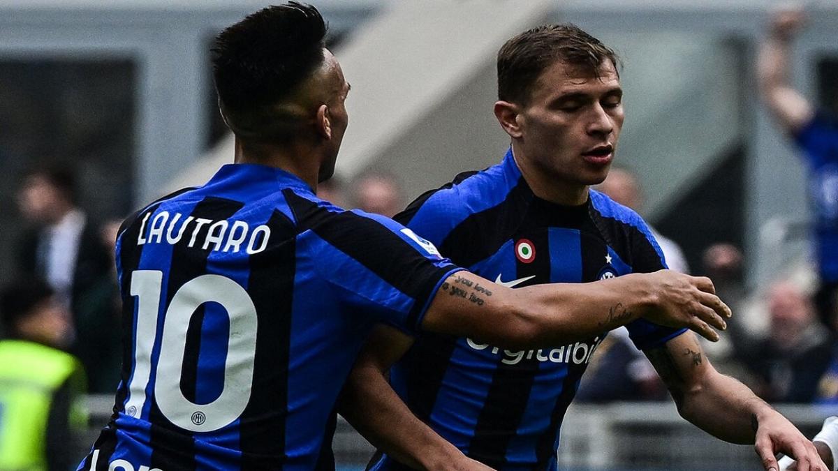 Lautaro Martinez and Nicolo Barella