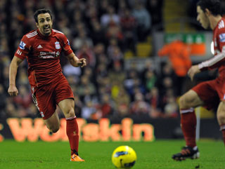 Luis Enrique has been a standout performer in the Liverpool back four this year 