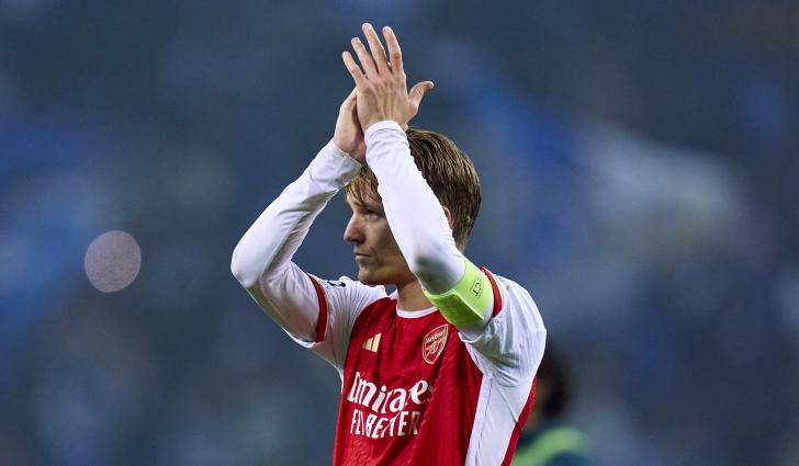 Arsenal midfielder Martin Odegaard